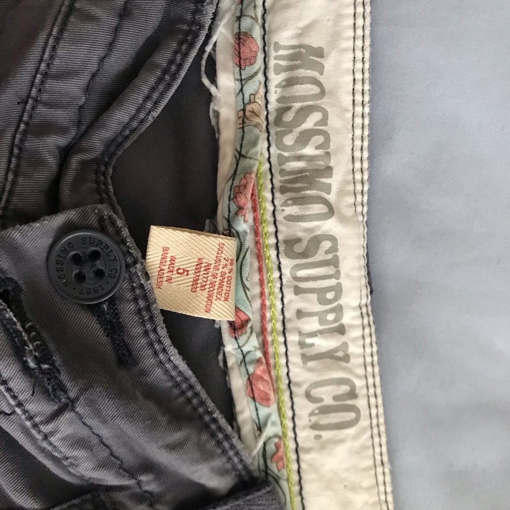 Boot cut/wide leg khaki pants